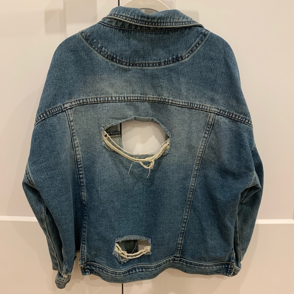 Distressed Jean Jacket